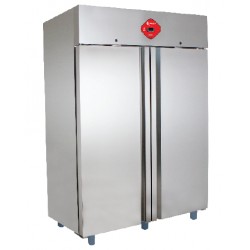 Armadio frigorifero in acciaio inox a refrigerazione ventilata - 2 Porte - (TB -10°/-25°) 1400 Lt