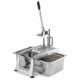 Tagliapatate fritte manuale in lega leggera inox. Spessore taglio 8 mm. Produzione 100-150 Kg/h