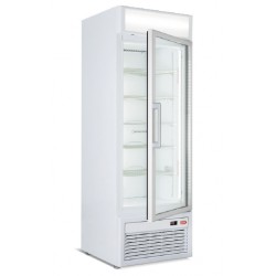 Espositore verticale a refrigerazione statica, Porta a Vetro (TN -1/+5°C) 265 Lt. 670x675x1960 mm