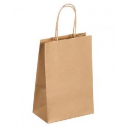 Borsa in carta kraft con manici sottili 220x100x290 mm (500 pcs)