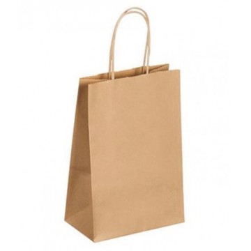 Borsa in carta kraft con manici sottili 220x100x290 mm (500 pcs)