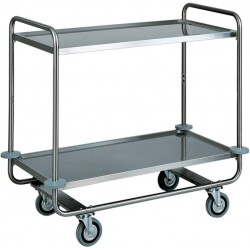 Carrello di servizio inox - 2 Piani - 109x59x100h