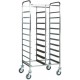 Carrello portavassoi inox