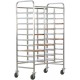 Carrello portavassoi inox