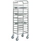 Carrello portateglie inox