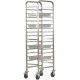 Carrello portateglie inox