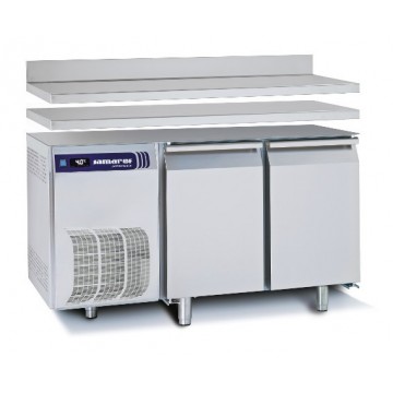 Tavolo da laboratorio a refrigerazione ventilata 2 PORTE (0/+8°C) 253 Lt - PROF. 70 cm