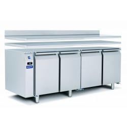 Tavolo da laboratorio a refrigerazione ventilata 4 Porte REMOTO (-15/-22°C) 538 Lt - PROF. 70 cm