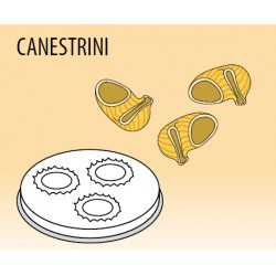 Trafila CANESTRINI per macchina pasta fresca in lega ottone-bronzo