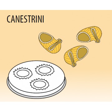 Trafila CANESTRINI per macchina pasta fresca in lega ottone-bronzo