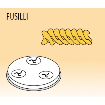 Trafila FUSILLI per macchina pasta fresca in lega ottone-bronzo