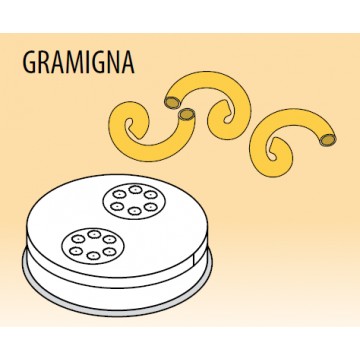 Trafila GRAMIGNA per macchina pasta fresca in lega ottone-bronzo