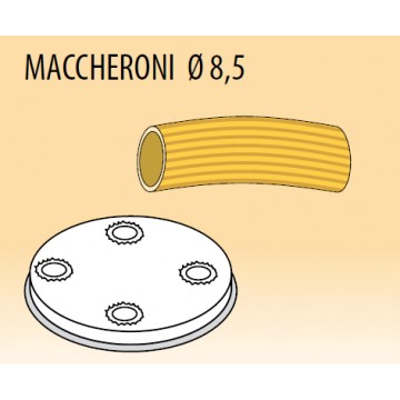 Trafila MACCHERONI Ø8,5 per macchina pasta fresca in lega ottone-bronzo