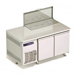 Tavolo Refrigerato Saladette 2 Porte (0/+8°C) 346 Lt