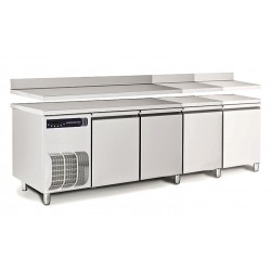 Tavolo refrigerato da laboratorio 2 vani (-2/+8°C) 360 Lt - PROF. 80 cm