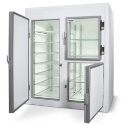 Armadio Frigorifero modulare Multi Cabinets ISO 06 TN (2 Moduli: 1 Porta Cieca+2 Sport. Cieco/Vetro) con 2 kit griglie interne