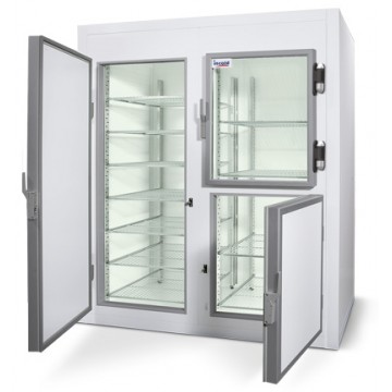 Armadio Frigorifero modulare Multi Cabinets ISO 06 TN (2 Moduli: 1 Porta Cieca+2 Sport. Cieco/Vetro) con 2 kit griglie interne