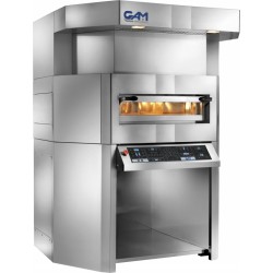 Forno elettronico rotativo per Pizza completo di Cappa e Cella di lievitazione - Capacità 9 pizze Ø 34 mm