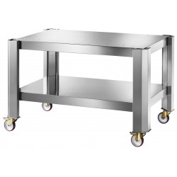 Piedistallo in acciaio inox con ruote per forno elettronico pizze KING6G