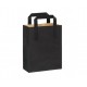 Shopper con manici carta nera, 17,5 x 9 x 23 cm (500 pcs)