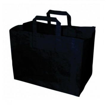 Shopper piccolo con manici carta nera, 20 x 10 x 28 cm (250 pcs)